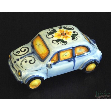 Fiat 500 in ceramica artistica